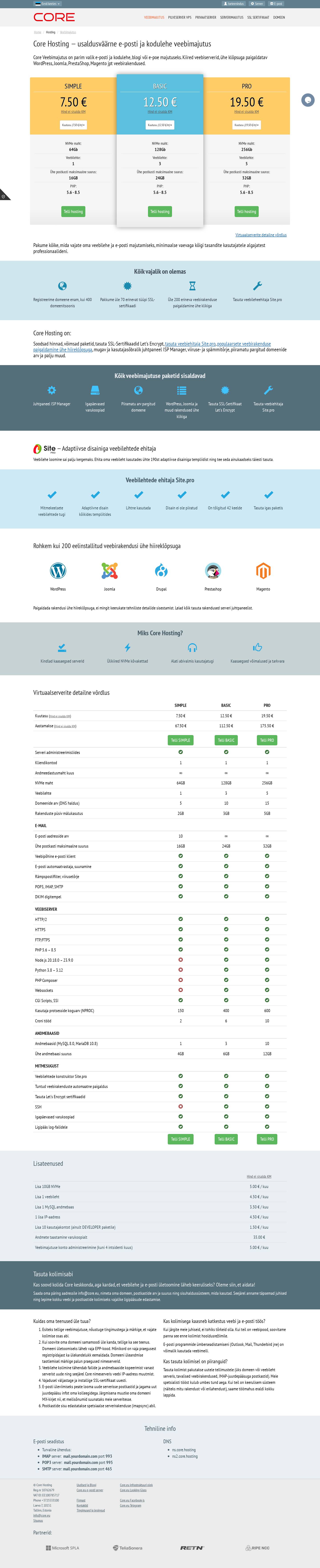 Salvestus: Core.ee - paketileht