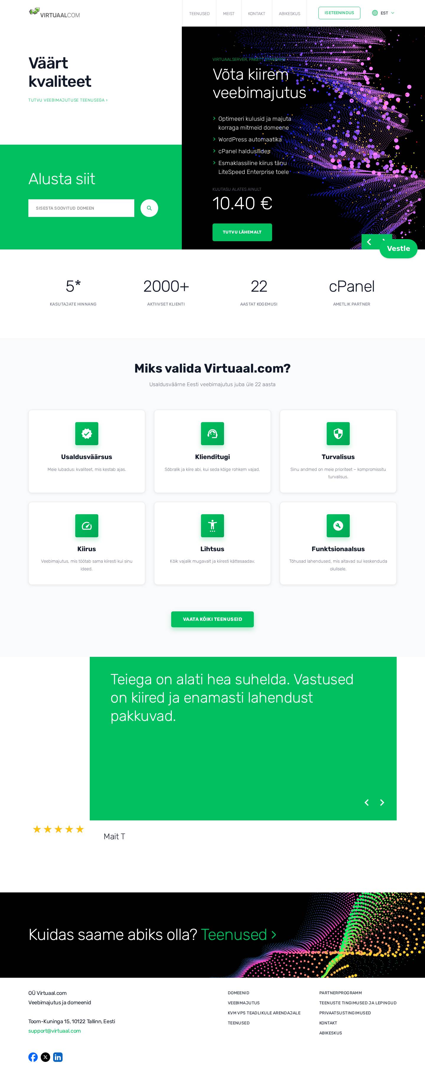 Salvestus: Virtuaal.com - avaleht