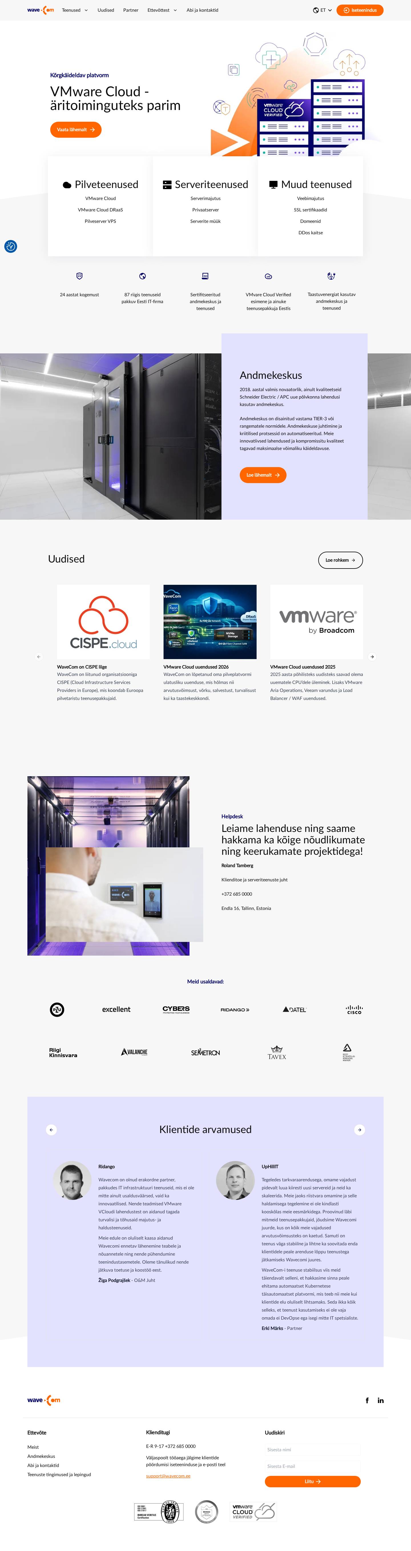 Salvestus: Wavecom - avaleht